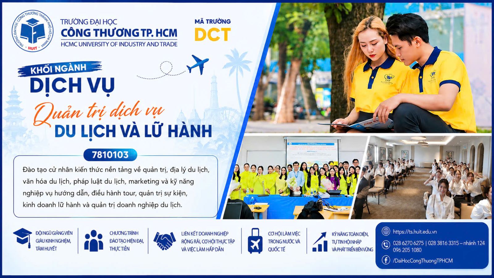 Ngành Quản trị dịch vụ du lịch và lữ hành