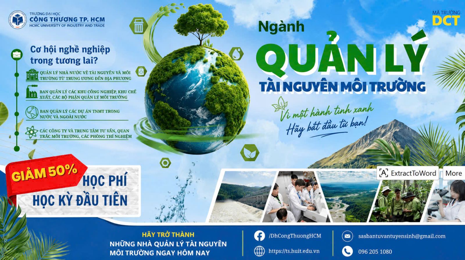 Ngành Quản lý tài nguyên và môi trường