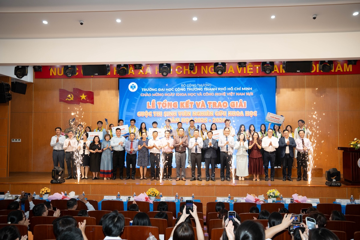 Trường Đại học Công Thương TP.HCM tổ chức Vòng Chung kết Cuộc thi Sinh viên nghiên cứu khoa học năm học 2025 – 2026