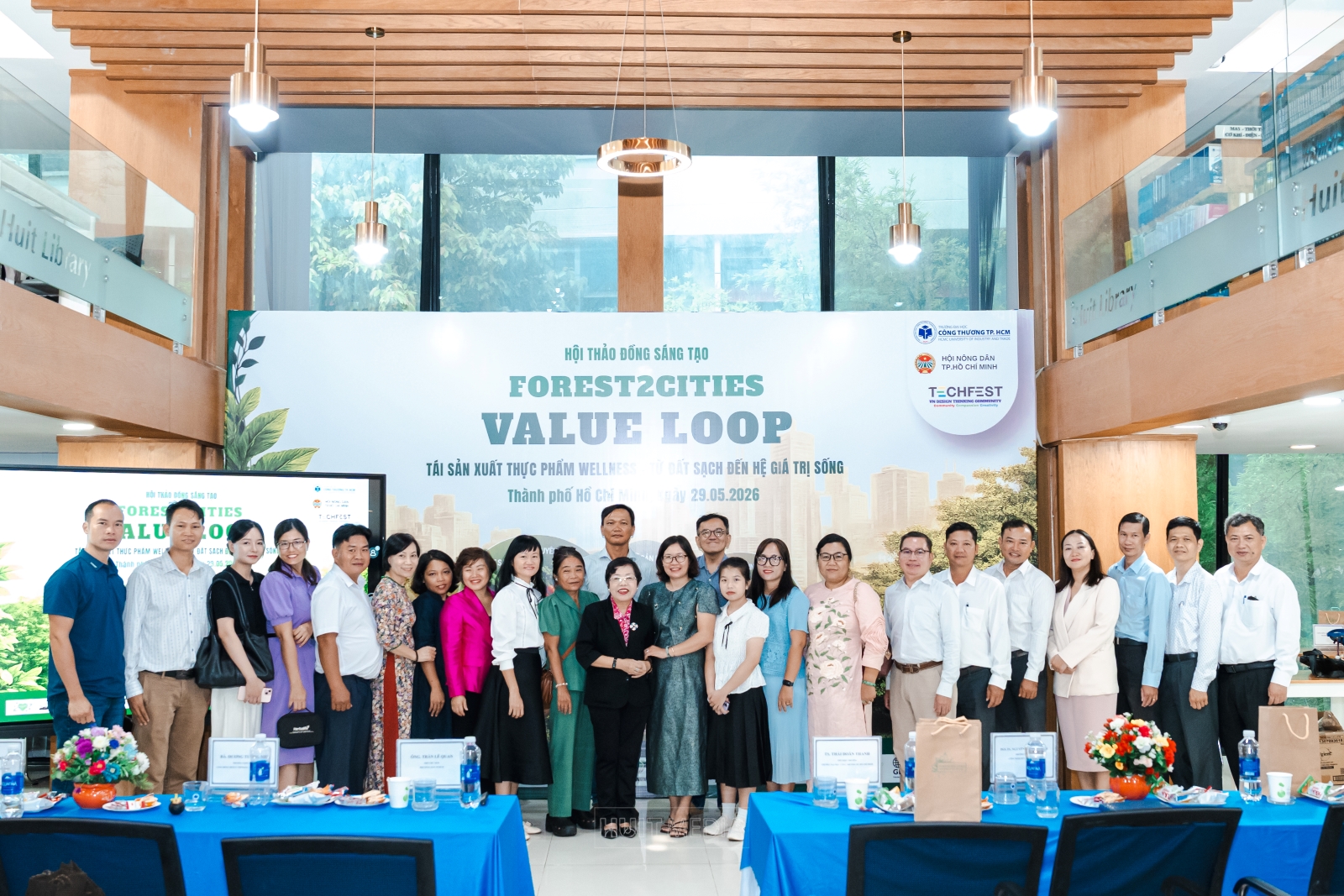 Trường Đại học Công Thương TP.HCM tổ chức hội thảo đồng sáng tạo Forest2Cities Value Loop, thúc đẩy hệ sinh thái thực phẩm wellness và đổi mới sáng tạo cộng đồng