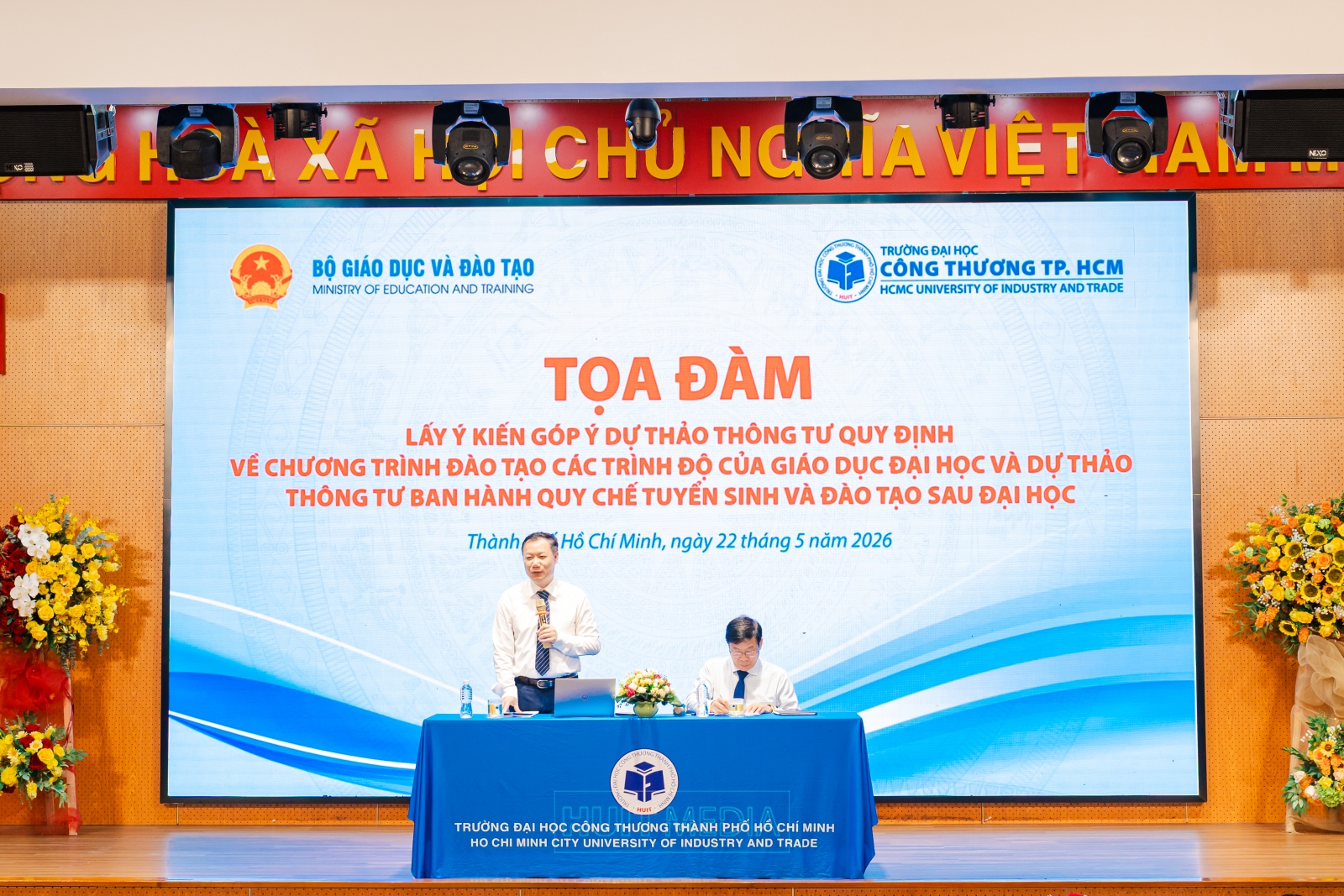 HUIT phối hợp tổ chức tọa đàm góp ý dự thảo thông tư về chương trình đào tạo giáo dục đại học và đào tạo sau đại học