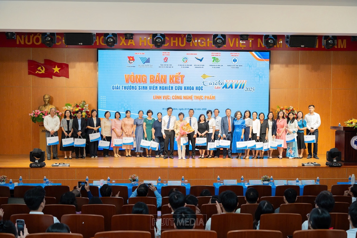 Lễ Khai mạc vòng Bán kết Giải thưởng sinh viên nghiên cứu khoa học - Euréka lần thứ 27 năm 2025 lĩnh vực Công nghệ thực phẩm tại Trường Đại học Công Thương Thành phố Hồ Chí Minh