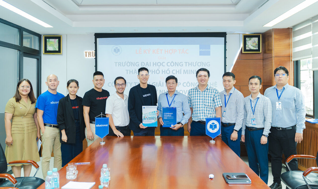 Trường Đại học Công Thương TP.HCM ký kết hợp tác với Công ty TNHH Giải pháp Công nghệ Quản lý Nhatrovn về hỗ trợ sinh viên tìm kiếm nhà trọ an toàn