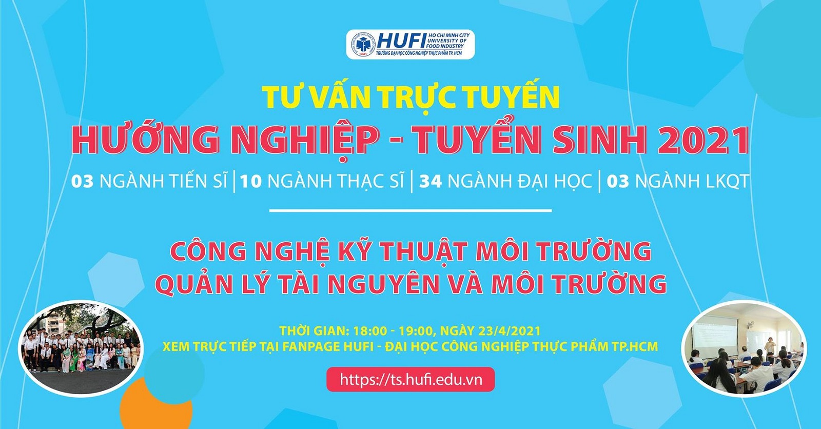 [LIVESTREAM] HƯỚNG NGHIỆP - TUYỂN SINH 2021 | Nhóm ngành Môi trường