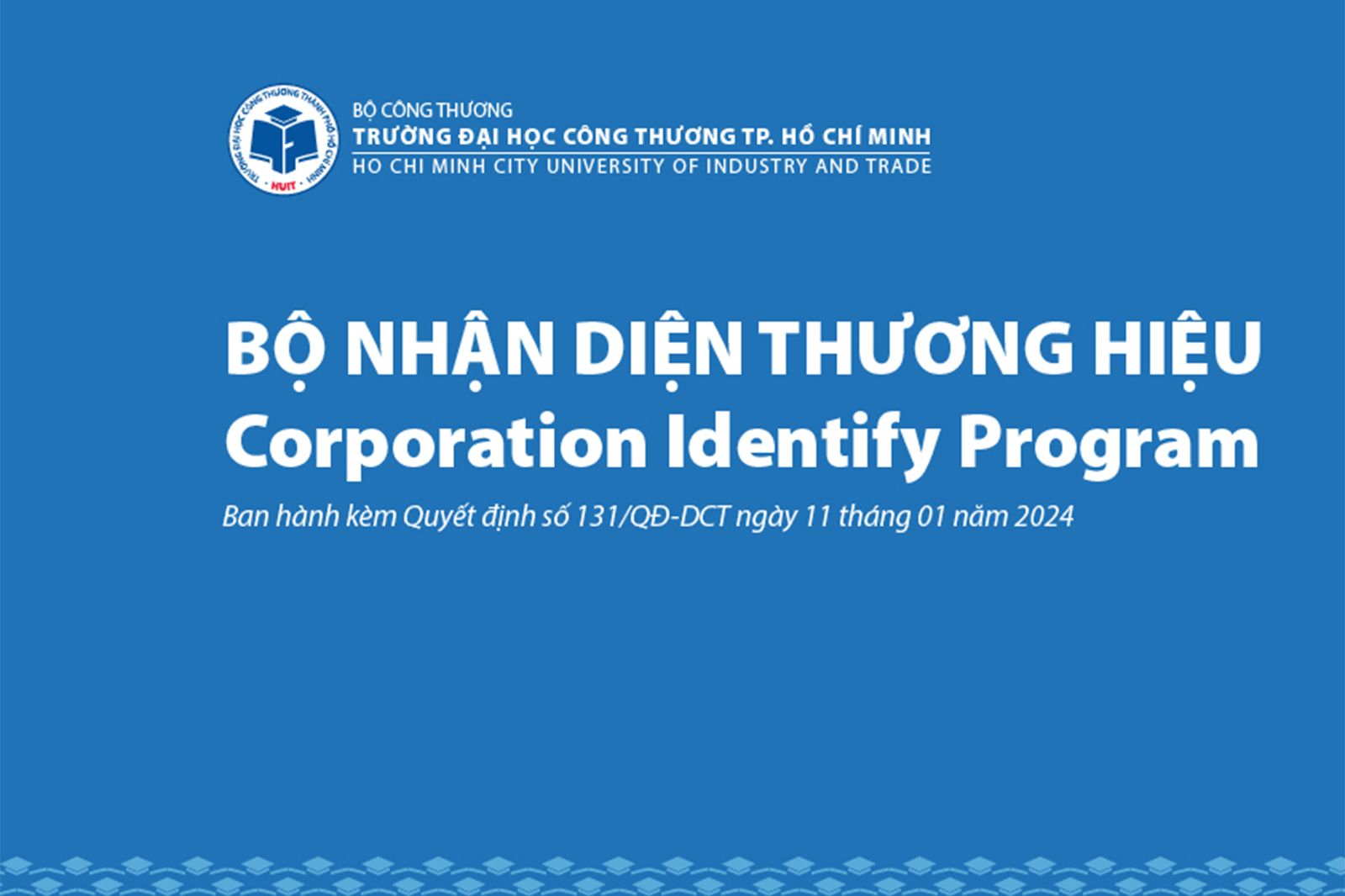 Bộ nhận diện thương hiệu Trường Đại học Công Thương TPHCM